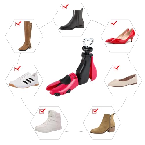 Tigcent Hormas para Zapatos Ensanchador de Zapatos, Horma Zapatos Hombre Mujer Horma Botas Justable Longitud y Anchura (Paquete de 1, 37-43)