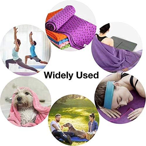 Toalla de yoga antideslizante y de secado rápido - Toalla de microfibra para yoga ideal para hot yoga [verde, 183 x 61 cm]