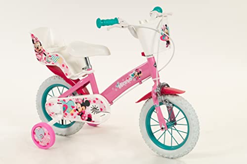 TOIMSA Bicicleta 12" Minnie Huffy (3/5 años), Niños, Multicolor, Pequeño