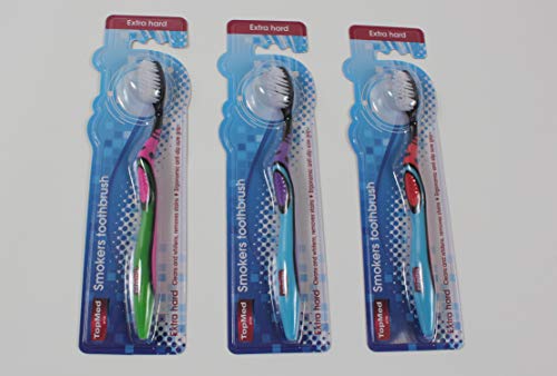 Top Med ETS - Cepillo de dientes extra duro para ahumar (1 unidad (paquete de 1))