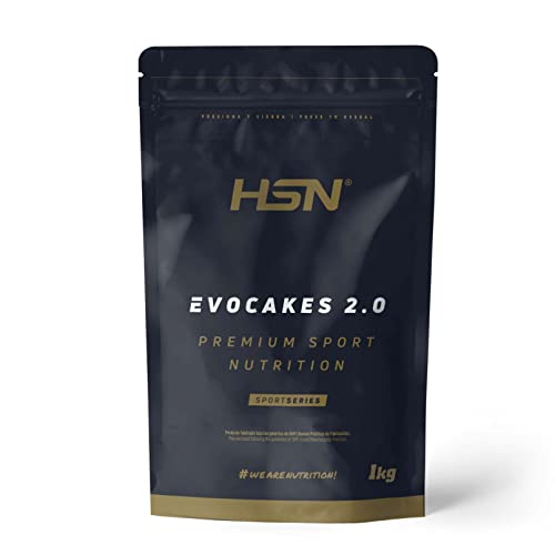 Tortitas Proteicas de HSN Evocakes 2.0 | Sin Sabor 1 Kg = 10 Tomas por Envase | Protein Pancake: Preparado de Tortitas de Avena + Claras + Whey | Tortitas Fáciles y Rápidas de Hacer