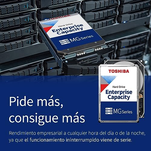 Toshiba 18TB Enterprise Internal Hard Drive – MG Series 3.5' SATA HDD Mainstream server and storage, 24/7 Reliable Operation, Hyperscale and cloud storage (MG08ACA16TE)