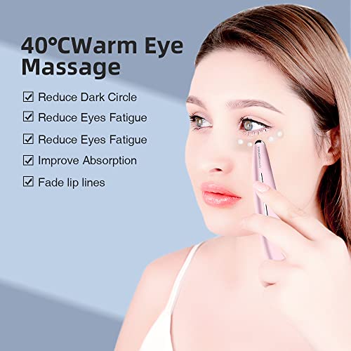 TOUCHBeauty Masajeador de ojos con calefacción a 40 ℃, masaje de vibración por sonido, varilla galvanizada antienvejecimiento con vibración de alta frecuencia AG-1583A.