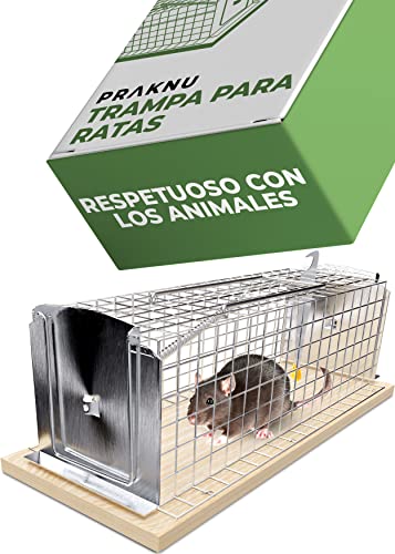 Trampa Viva para Ratas y Ratones - Durable y Reutilizable - Ratonera Grande para Animales - fácil para Usar