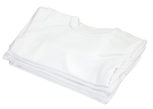 TupTam Bebé Niñas Camisa Manga Larga Paquete de 5, Blanco, 92