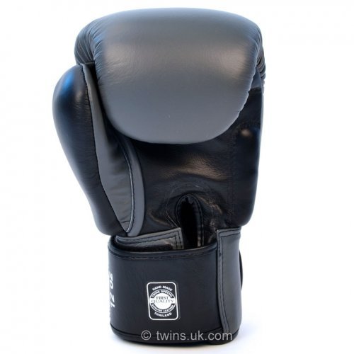 Twins special 2-Tone Grey-Black Boxing Gloves 14oz