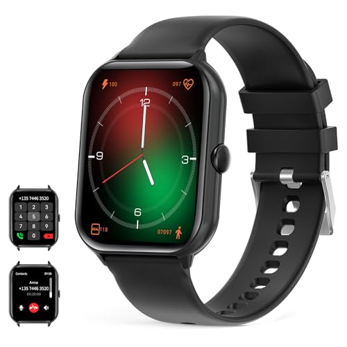 UHOOFIT Reloj Inteligente Hombre con Llamada Bluetooth, 1.95 "HD Fitness Smartwatch Hombre, Pulsómetro/Monitor de Sueño/Podómetro, 100+ Modos Deportivos, IP67 Impermeable para Andriod iOS