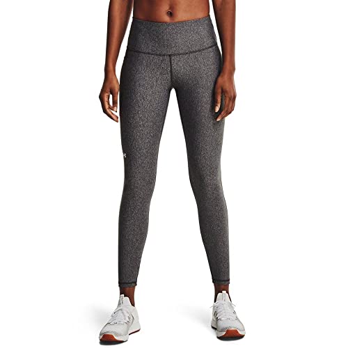 Under Armour HG Armour HiRise Leg Legging Deportivo, Mujer, Gris (Charcoal Light Heather/White), L