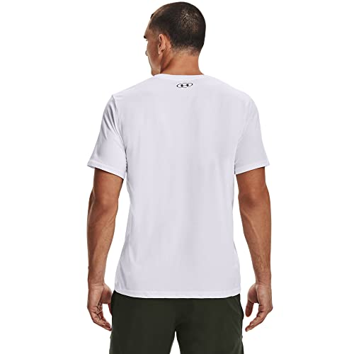 Under Armour Ua Gl Foundation Short Sleeve Tee, Camiseta Hombre, Blanco (white Black), L