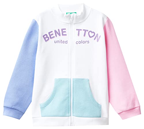 United Colors of Benetton Chaqueta M/L 3j70g501o Sudadera, Multicolor 901, 1 año Niñas y niñas