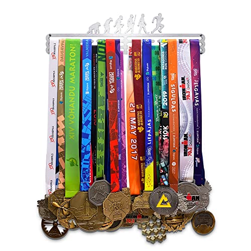 United Medals Darwin Colgador de medallas | Medallero Acero | Medal Holder dispaly Hanger | Medalla Percha - 48 medallas