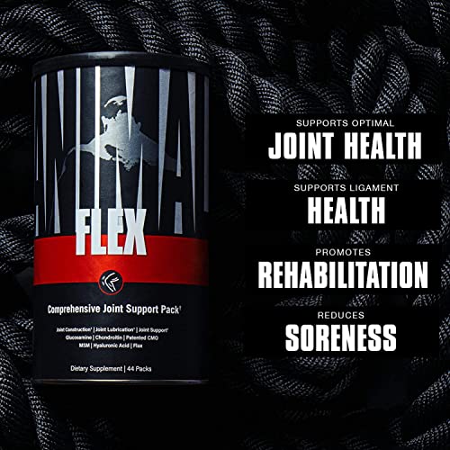 Universal Nutrition ANIMAL Flex joint complex protege articulaciones, tendones y ligamentos, adecuado para culturistas y atletas de fuerza, para el apoyo articular, 44 unidades