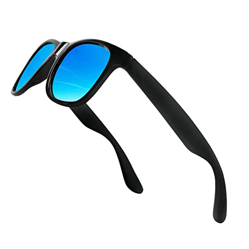 URAQT Gafas de Sol Hombre y Mujer, 100% Protección UV400 Sunglasses Clásicas de Redondo, Ligero Gafas Ciclismo Hombre Mujer, Gafas Sol Unisex para Conducir Pesca Golf Al Aire Libre Viajes Senderismo