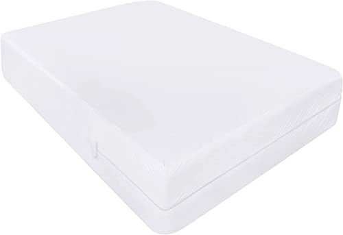 Utopia Bedding Impermeable Premium Funda De Colchón con Cremallera - Protección contra líquidos (Cama 135-135 x 190 x 30 cm)