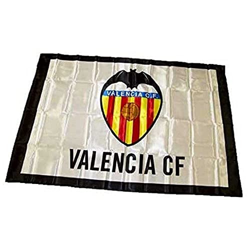 Valencia CF 01BAD02 Bandera, Blanco/Naranja, Talla Única