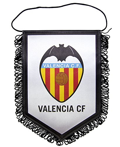 Valencia CF Banvcf Banderín, Blanco/Naranja, 28 x 19 cm