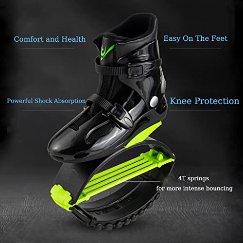 VEGALA Zapatos de Rebote para Saltos Botas de Ejercicio y Fitness con 4 muelles de tensión, Zapatillas de Salto para Atletas y Usuarios Pesados, Adultos 110lb - 242lb