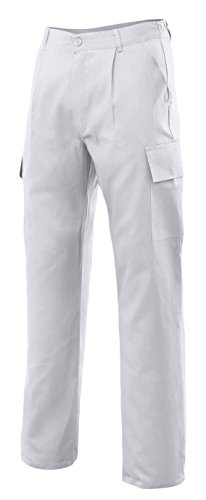 Velilla 31601 - Pantalón multibolsillos (talla 36) color blanco
