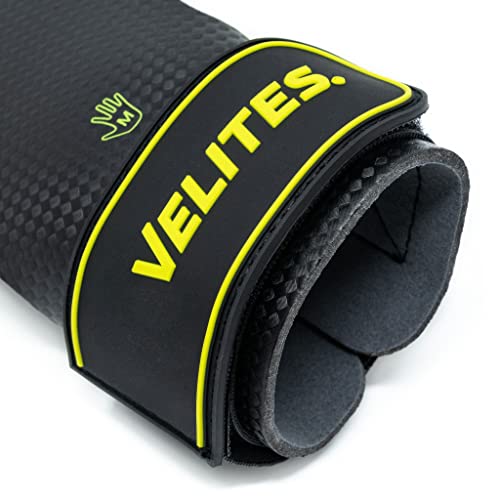 Velites - Quad Carbon I Calleras profesionales para Atletas de Cross training o Gimnasia | 100% Veganas I Uso con magnesio, transiciones rápidas I Talla XL, banda de regalo.