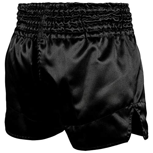 Venum Classic - Pantalones Cortos para Muay Thai, Not Applicable, Clásico, Unisex Adulto, Color Black/Neo Yellow, tamaño Extra-Small
