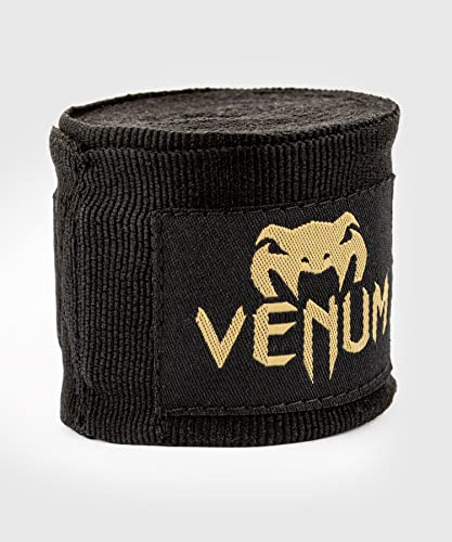 VENUM Kontact Vendas de Boxeo, Unisex Adulto, Negro/Oro, 4 M