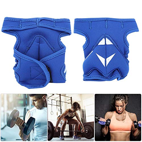 VGEBY 2Pcs 2lb Weighted Gloves Unisex Guantes de Medio Dedo Guantes de Entrenamiento Guantes de Levantamiento de Pesas para Entrenamiento de Boxeo Fitness(Rosado)