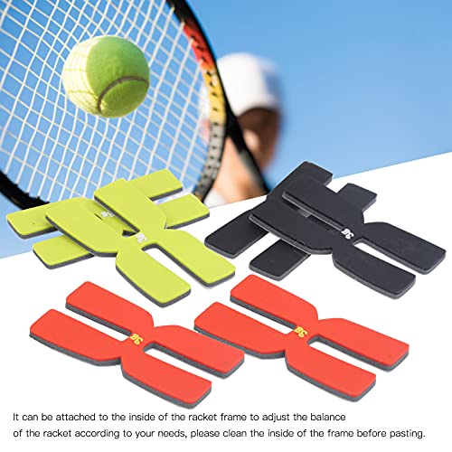 VGEBY Tiras del Equilibrio del Peso de la Raqueta de Tenis, Sistema del Equilibrio del Peso de la Raqueta de Tenis del silic¨®n del Tipo 6Pcs H