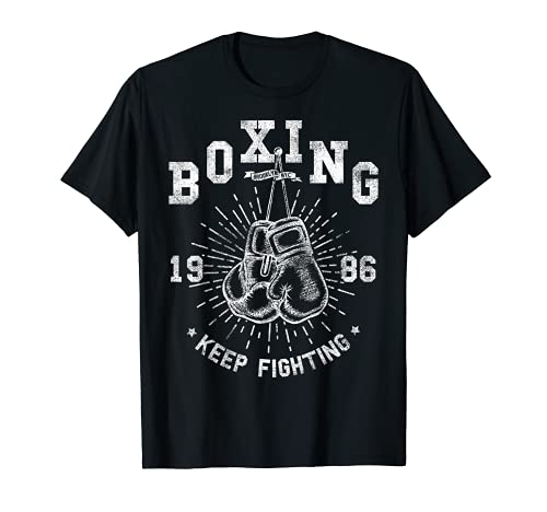 Vintage Retro Style Boxer Gloves King of the Ring NYC Boxing Camiseta