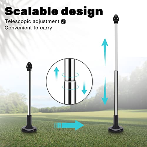 Vocdikficy Barras de alineación de golf, palos de alineación magnéticos de golf ayudas de entrenamiento, piezas ayudan a visualizar y alinear su golf