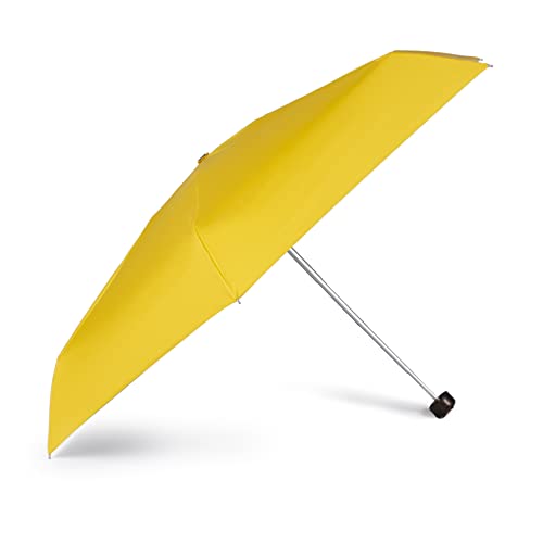 VOGUE Paraguas plegable mujer Protección solar FPS 50+. Cuida tu salud y protege tu piel. Bloquea el 98% de los rayos UV. (Amarillo)