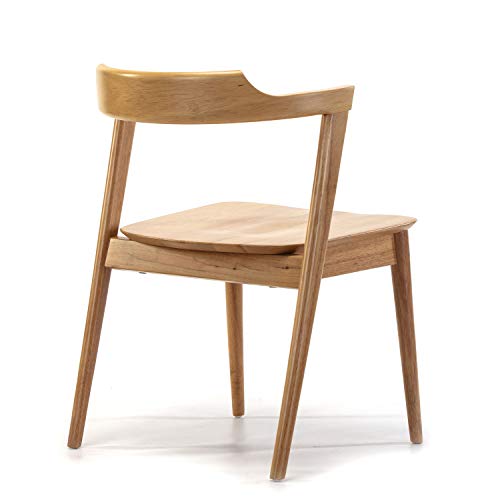 VS Venta-stock Pack 2 sillas Venus Color Roble, Madera Maciza, 58 cm (Largo) 57,5 cm (Profundo) 76 cm (Alto)