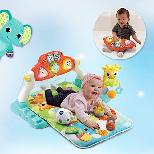 VTech Baby - Alfombra de gimnasio Selva divertida | Manta de actividades para bebés +0 meses | Versión ESP | Multicolor