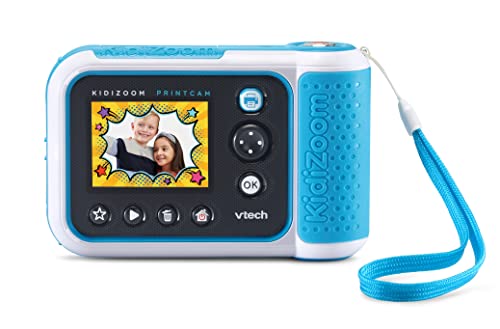 Vtech KidiZoom Print Cam - Cámara de fotos instantáneas para niños con función de impresión, selfie y vídeo, efectos, juegos y más, para niños de 4 a 12 años