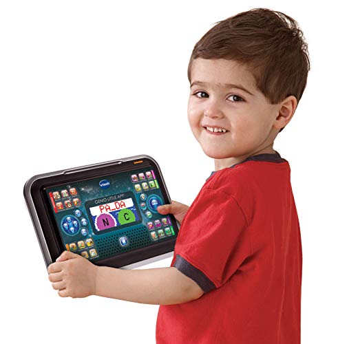 VTech - Portátil y Tablet 2 en 1 Genio Little app, Ordenador infantil educativo para niños +4 años, 80 actividades que enseñan letras, inglés, matemáticas, ciencias, Versión ESP