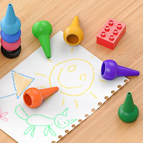 WATSABRO Crayones para Niños Pequeños, 12 Colores Pintura Crayones con Agarre de Palma para Bebés Crayones Pintura Lavable para Dedos Crayones No Tóxicos, Pinturas para Niños y Niñas