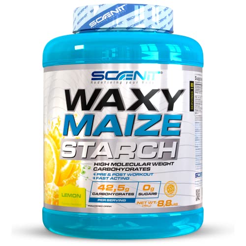 Waxy Maize Starch - 8,8 lbs (4 kg) - Amilopectina de maiz - Carbohidratos complejos a base de amilopectina de maíz (amylopectin) (Sabor limón)