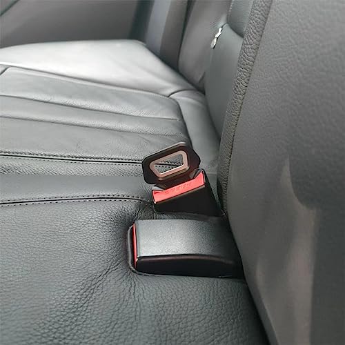 WeddHuis 8 Piezas Clips de Cinturón de Seguridad Coche, Anti alarma del cinturón de seguridad, Hebilla del Cinturón Seguridad, Clip de Cinturón de Seguridad - Universal - Negro