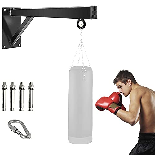 Whchiy Soporte de pared para saco de boxeo profesional para entrenamiento de interior y ejercicio en casa, longitud (50 cm)