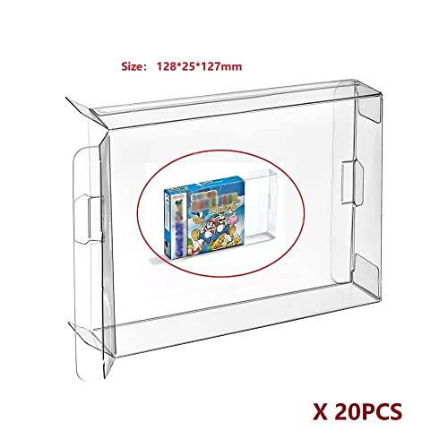 WICAREYO Carros 20pcs claro CIB caja de manga de la caja para Game Boy Color Advance GBA GBC Cartridge Protector