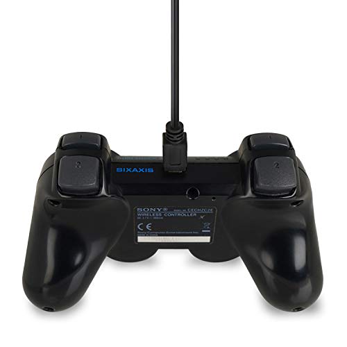 Wicked Chili - Cable de carga (3 m, compatible con Dualshock PS3, mando a distancia, cable mini USB (función de carga y reproducción, cable USB 2.0 de alta velocidad) Cable de conexión PlayStation3