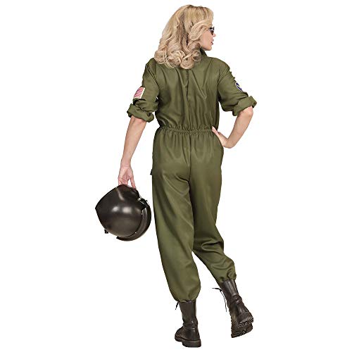 Widmann - Disfraz de piloto de caza, mono, traje de piloto, uniforme, disfraces, carnaval