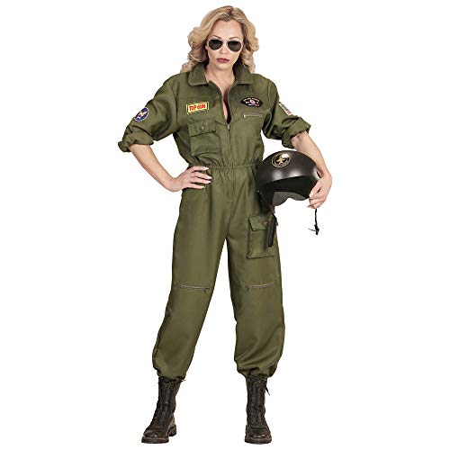 Widmann - Disfraz de piloto de caza, mono, traje de piloto, uniforme, disfraces, carnaval