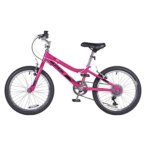 Wildtrak - Bicicleta 20 pulgadas para niños 6-9 años con frenos ajustables - Rosa Magenta
