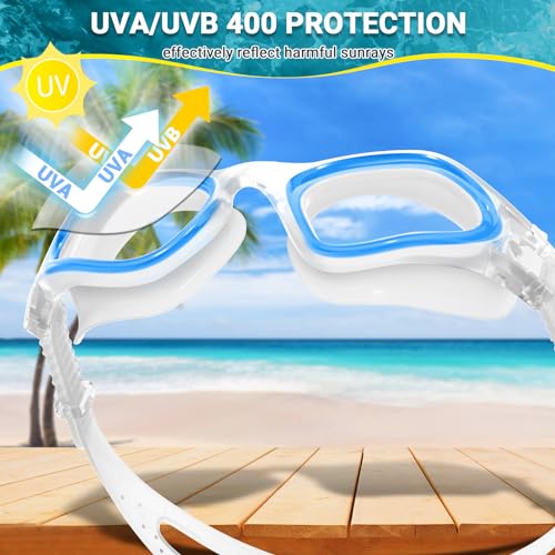 Winline Gafas de natación Antiniebla Protección UV Anti Leak visión Clara, Gafas natación polarizadas/sin-polarizadas para Hombres Mujeres Adultos y Adolescentes