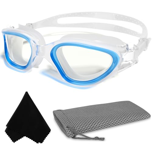 Winline Gafas de natación Antiniebla Protección UV Anti Leak visión Clara, Gafas natación polarizadas/sin-polarizadas para Hombres Mujeres Adultos y Adolescentes