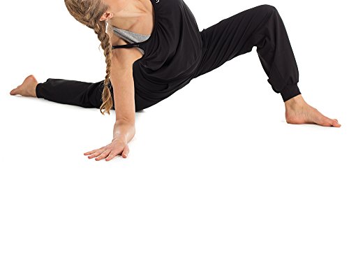 WINSHAPE Wjs1-Mono para Mujer, Fitness, Ocio, Deporte, Yoga, Pilates Mono, Negro, S-Long