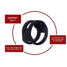 WristWidget Muñequera ajustable (Black) para desgarros TFCC, talla única. Para muñecas izquierda y derecha, soporte para la tensión de soporte de peso, ejercicio