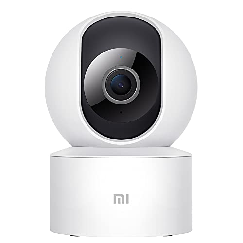 Xiaomi Cámara Mi 360° (1080p), cámara de vigilancia, Vista a 360°, resolución 1080p, detección Humana AI, Control de Voz, Soporte tecnología WDR, Blanco, 1 Unidad (Paquete de 1), versión Italiana