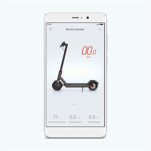 Xiaomi Mi Scooter - Patinete eléctrico plegable, 30 Km alcance, 25km/h, blanco