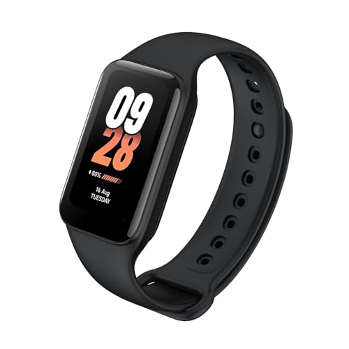 Xiaomi Smart Band 8 Active, Smartwatch con Pantalla LCD de 1.47", GPS, 50 Modos Deportivos, Frecuencia Cardíaca, Sueño, SpO2, 5 ATM, hasta 14 días de Batería, Negro
